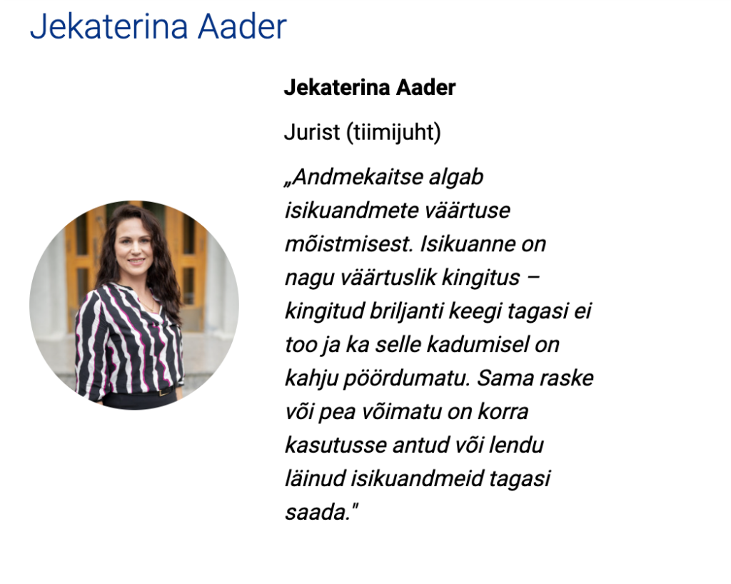 AKI liba jurist Jekaterina Aader on Eraelu maha müüdud meedia klikihimule