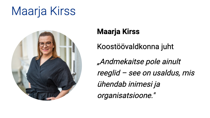 Andmekaitse liba spetsialist Maarja Kirss on eraelu varastamise spetsialist