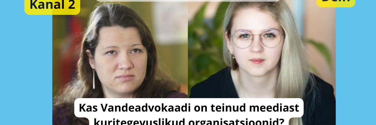 Karmen Turk Maarja Pild vandeadvokaadid on meediast teinud kuritegelikud organisatsioonid