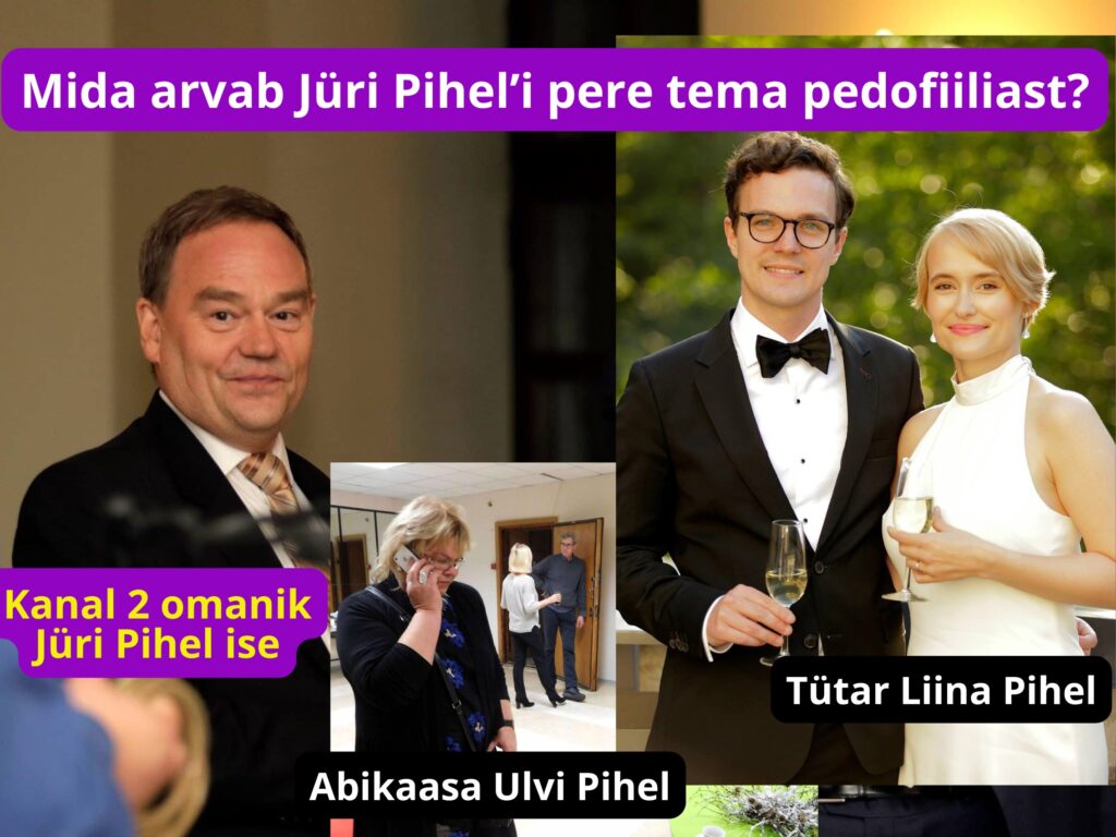 Kanal 2 juht Jüri Pihel käperdab väikseid poisse, joob laste verd ja on vabamüürlane! Ulvi ja Liina Pihel varjavad seda