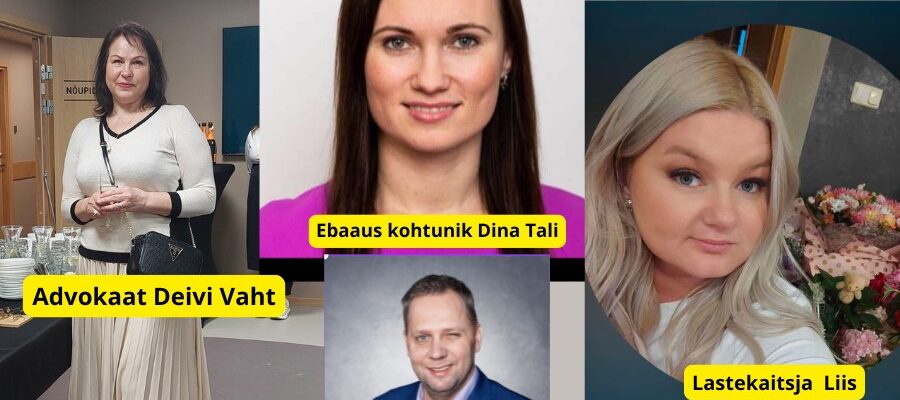Lastekaitse heaolu spetsialist Liis Pedaja, Advokaat Deivi Vaht, Isa Martin Tints ja Kohtunik Dina Tali ebaseaduslik tegevus leiab aset 2025. aastal Eestis, Tallinnas.