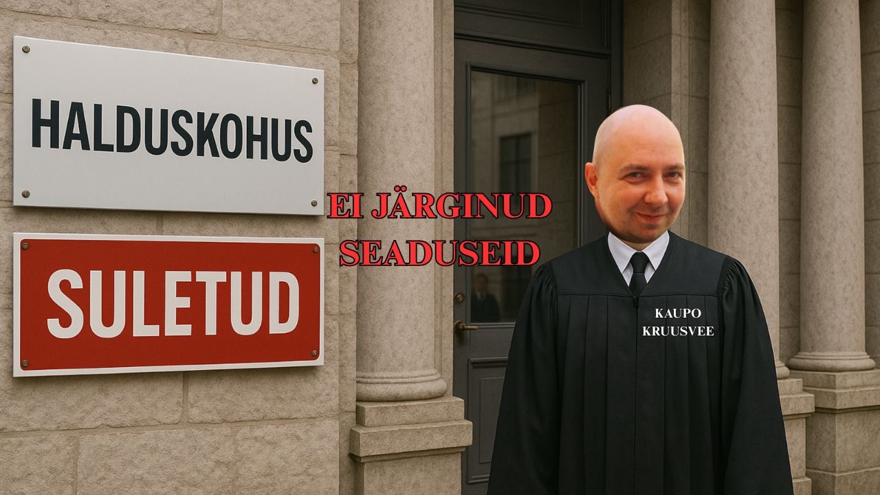 Halduskohtu esimehe Kaupo Kruusvee tegevus on õigusteta jätnud töötud, töövõimetud, abivajajad.