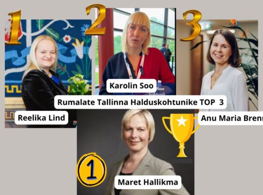 Tallinna Halduskohtu kohtunik Maret Hallikma Reelika Lind Karolin Soo Anu-Maria Brener