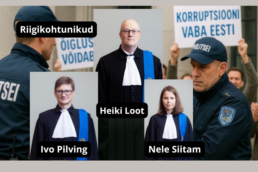 Riigikohtunikud Ivo Pilving, Nele Siitam, Heiki Loot- milleks meile seadused, kui keegi neist välja ei tee?