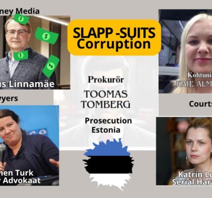 How prosecutor Toomas Tomberg, lawyers Karmen Turk, Maarja Pild, and financier Margus Linnamäe silence victims with SLAPP lawsuits in the Estonian court system How prosecutor Toomas Tomberg, lawyers Karmen Turk, Maarja Pild, and financier Margus Linnamäe silence victims with SLAPP lawsuits in the Estonian court system