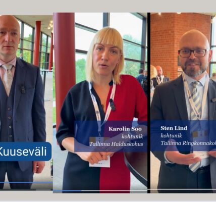 Foto: Ekraanipildid videost: Kohtunik Ahti Kuuseväli, Karolin Soo ja Sten Lind