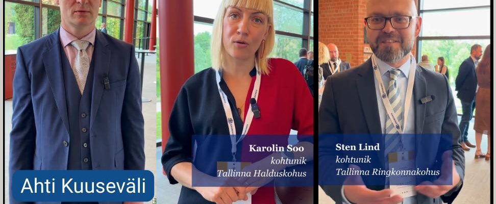 Foto: Ekraanipildid videost: Kohtunik Ahti Kuuseväli, Karolin Soo ja Sten Lind