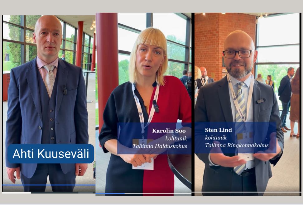 Foto: Ekraanipildid videost: Kohtunik Ahti Kuuseväli, Karolin Soo ja Sten Lind