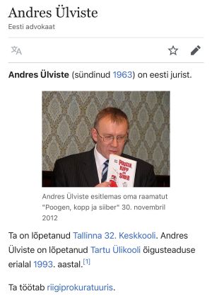 Andres Ülviste riigiprokurör