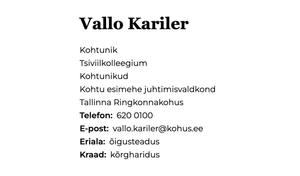 Avalik Teenistuja Vallo Kariler eirab süütuse presumptsiooni, ei tunne põhiseadust ega järgi avaliku teenistuse eetikakoodeksi