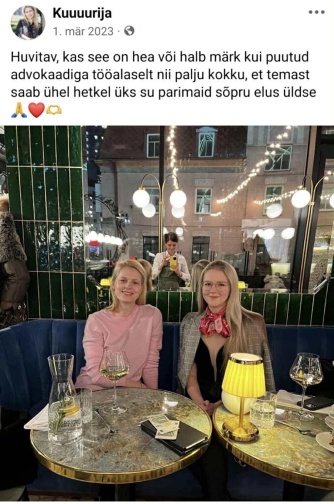 Bipolaarse psüühika häirgea Katrin Lust ja advokaat Maarja Pild-Freiberg parimad sõbrannad kuriteos, milleks meile pressinõukogu?