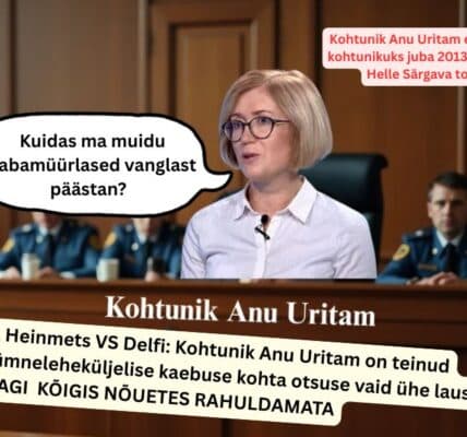 Kohtunik Anu Uritam jättis DELFI vs Kristiina Heinmets kõik nõuded rahuldamata tegu on kriminaalkuritegudega