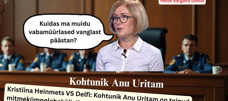 Kohtunik Anu Uritam jättis DELFI vs Kristiina Heinmets kõik nõuded rahuldamata tegu on kriminaalkuritegudega