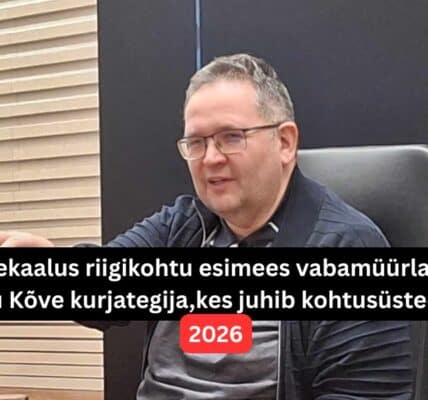 Ülekaalus riigikohtu esimees vabamüürlane Villu Kõve kurjtageija, kes juhib Eesti Kohtusüsteem