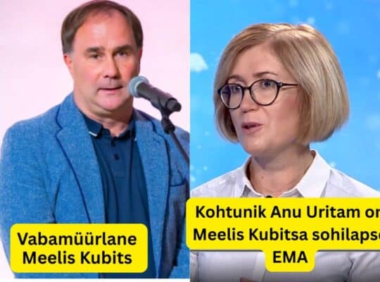 Vabamüürlane Meelis Kubits ja kohtunik Anu Uritam. Anu Uritam on Meelis Kubitsa sohilapse ema
