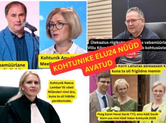Kohtunike elu24 nüüd avatud! Kohtunike eraelu on avalik, see on avalik huvi!