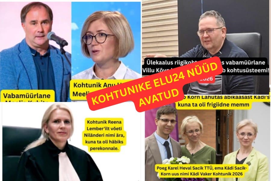 Kohtunike elu24 nüüd avatud! Kohtunike eraelu on avalik, see on avalik huvi!